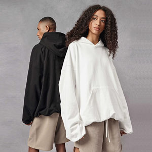 Nueva Sudadera con Capucha Personalizada de Invierno, 420 GSM, Doble Capa de Algodón, Corte Cuadrado, Sin Cordón, Unisex, Impresión DTG OEM, Talla Grande - Product Image 2