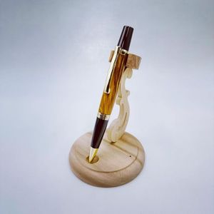 High Quality Luxury Eco-Friendly Polished Handmade Bamboo Wooden Pen <b>Set</b> Custom Engraved Logo Modern Design Wooden Box Gift - Product Image 4