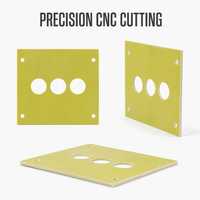 Panneau en époxy FR4 G10 usiné sur mesure par CNC avec trous de montage, 100% fibre de verre vierge, certifié ISO, pièce d'isolation de précision