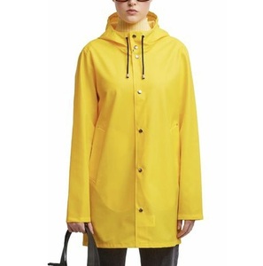 Chaquetas de lluvia impermeables ligeras Color azul oscuro Chaqueta de lluvia de manga completa para hombres Chubasquero largo para mujeres - Product Image 6