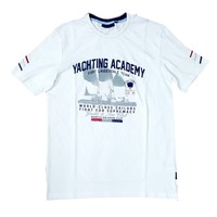 Camiseta de Manga Corta con Cuello Redondo, 100% Algodón, Tejida, para Hombre, con Serigrafía, de Alta Calidad, Suave, Transpirable, Tallas Grandes, Venta al Por Mayor