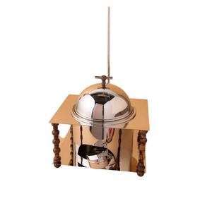 Casserole en acier inoxydable isolée antiadhésive de luxe moderne avec support en fil métallique, pour mariage au Golfe, traiteur, buffet, table, nourriture - Product Image 6