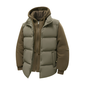 APOLLO FITNESS 2025 Blouson Bomber Classique Rembourré en Coton à Capuche pour Homme, Hiver, Col Montant Long, Fermeture Éclair, Imprimé - Product Image 6