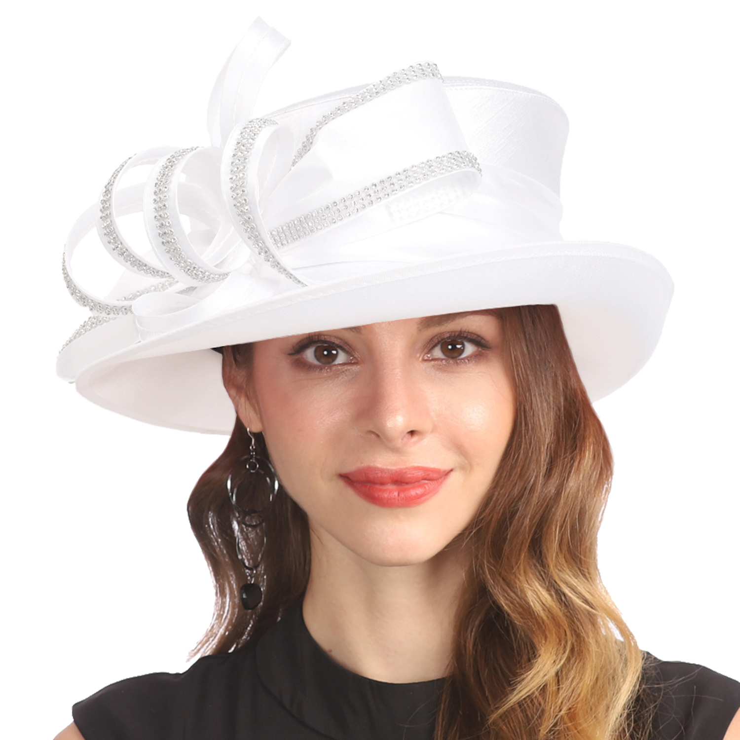 Church Hat for Women Kentucky Derby Tea Party Wedding Dress 