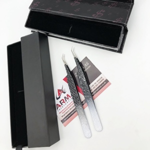 แหนบต่อขนตาแบบแยก45องศาทำจากสแตนเลสปรับแต่งฉลากได้อย่างยั่งยืน - Product Image 3