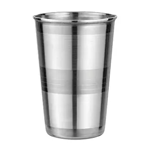 Factory Direct Sale Good Quality Stainless Steel SS Water Glasses for Home & Commercial Use at Low Market Price