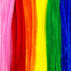 48 pièces 15 mm x 12 pouces, chenille artisanale jetable assortie de 6 couleurs, PLOMA E105 - Product Image 2