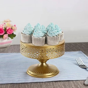 Mesa de postres dorada para decoraciones de boda Baby Shower Aniversario Fiesta Postre Soporte de exhibición - Product Image 1