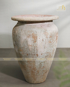 Art-home Céramique Moderne Argile Galvanisée Haute Qualité Kaoli Céramique Jaune AN546H110 Mini Paysage Créations Maison Pot De Fleur - Product Image 5