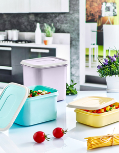 Récipient alimentaire en plastique durable sans BPA de 1,65 L avec couvercle transparent pour l'organisation du garde-manger de la cuisine - Product Image 5