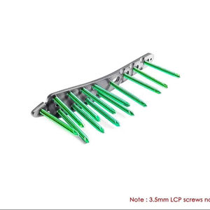 Tibia distal médial 3.5mm Plaque de verrouillage Implant orthopédique en titane vétérinaire - Product Image 2