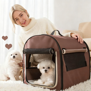 Portable <b>Dog</b> Carrier Bag Breathable Pet <b>Car</b> Travel Crate Vehicle Foldable Collapsible Kennel House Pet Travel Carrier Soft <b>Bed</b> - Product Image 5