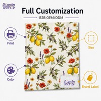 Essuie-tout de cuisine en coton écologique imprimé numériquement, absorbant, pour la maison ou comme cadeau, design personnalisé