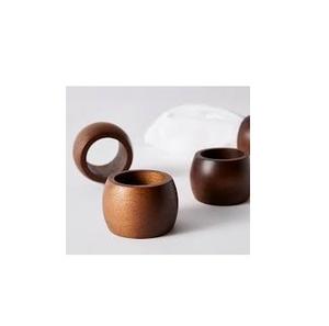 Nouveau rond de serviette en bois Vintage forme ronde rond rond de haute qualité en bois massif pour ustensiles de cuisine porte-serviettes design moderne - Product Image 2