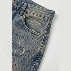 กางเกงยีนส์เดนิมทรงตรงแบบสั่งทำพิเศษสำหรับผู้ชาย สไตล์ลำลอง ทรงหลวม ฮิปฮอป วินเทจ สำหรับฤดูใบไม้ร่วงและฤดูหนาว แห้งเร็ว คุณภาพสูง สีสั่งทำพิเศษ รุ่นใหม่ - Product Image 5