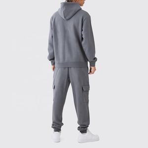 Sweat à capuche décontracté délavé à l'acide pour hommes ensemble de jogging Street Style Sports tenue deux pièces avec pull à capuche de sports d'hiver imprimé numériquement - Product Image 6