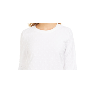 Top Sportivo Casual da Donna Karen Scott, Manica 3/4, Bianco, Taglia S, Traspirante con Vita Naturale - Product Image 2