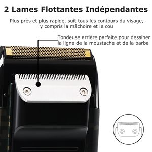 Afeitadora Eléctrica Recargable para Hombre con Pantalla Digital, Afeitadora de Lámina para Afeitar la Cabeza, Afeitadora Rotativa para el Rostro - Product Image 6