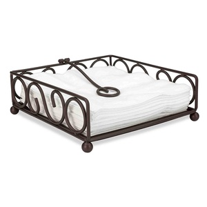 Traditional Iron Napkin Holder Counter Top for <b>Wedding</b> Home Hotel Restaurant Office Bar Table Ware <b>Tissue</b> Box Bulk Quantity 2024 - Product Image 1