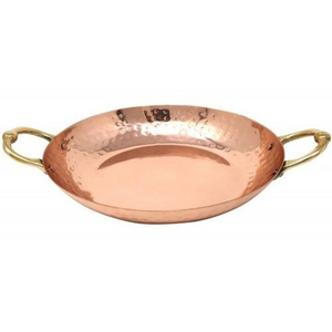 Luxury Quality Copper Made Hammered Texture Round Shape Charger Plate Serving <b>Tray</b> Wedding Table Centerpiece Home Kitchenware - Product Image 5
