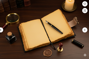 Handmade Classic Leather Journal <b>A5</b> Premium Diary <b>Notebook</b> with 100 Sheets Vintage Design Deckle Pages C-Lock Best Holiday Gift - Product Image 6