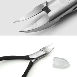 Coupe-ongles en acier inoxydable à piles, lame courbée, outil professionnel tranchant pour les doigts, usage adulte, style classique - Product Image 4