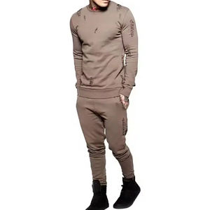 Streetwear de haute qualité OEM, survêtement surdimensionné de fabricant personnalisé, respirant, survêtement vieilli - Product Image 1