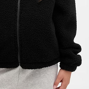 Sudadera con Capucha de Tela Sherpa para Niñas, Ultra Suave y Cálida, Esencial para el Invierno, con Manga Larga, Precio de Fábrica para Compradores al por Mayor, Diseño de Alta Calidad - Product Image 4