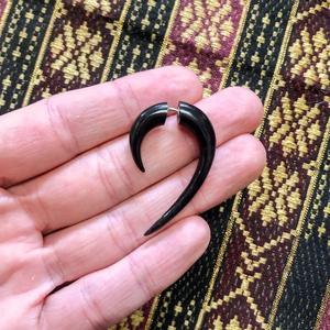 Pendientes de Cuerno de Búfalo para Niñas, Pendientes de Cuerno Natural para Mujer, Joyería de Cuerno de Alta Calidad - Product Image 2