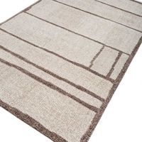 Meistverkaufter Moderner Handgetufteter Woll-Viskose Indischer Teppich Silber-Matrix Rechteckiger Schlingenflor Beste Teppich-Sets