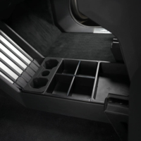 Accessoires Cybertruck : Organisateur de console centrale, boîte de rangement à 7 compartiments, plateau de rangement séparé, ensemble de supports intérieurs pour Tesla Cybertruck