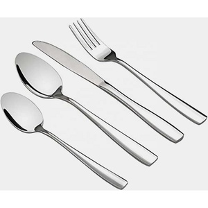Juego de cubiertos de lujo con diseño de mango giratorio único de plata de acero inoxidable de alta calidad para restaurante, boda, hogar, hotel - Product Image 1