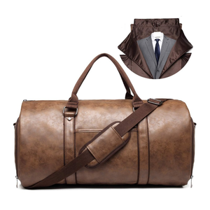 Sac de voyage Weekender en cuir véritable pour hommes femmes sac de voyage en cuir véritable pleine fleur fait à la main Logo personnalisé bas prix - Product Image 2
