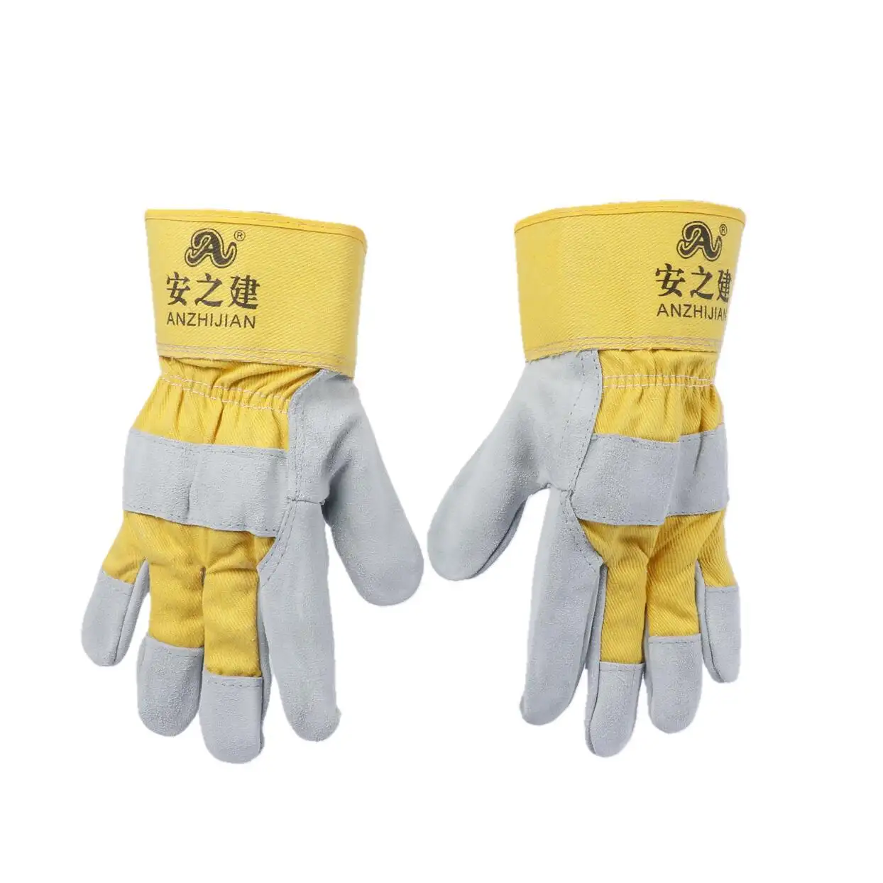 GG122 High Street Wholesale Top Quality Cow Hide cuir aramide doublure en tissu gants de travail gants de conducteur de camion gants de mécanicien