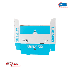 High Quality Custom UV-Coated Corrugated PET Packaging Durable Embossing Fast Food <b>Folder</b> Europe Factory's Recycled Paper Boxes - Product Image 5