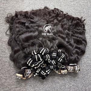 2024 meilleure qualité vietnamien brut vierge vague naturelle Extensions de cheveux non transformés cuticule aligné cheveux tissage Style 100gr plus foncé - Product Image 1