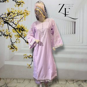Moda Ready Wear Casual Salwar Kameez para damas tela de algodón suave para césped absorción de humedad secado rápido cómodo verano - Product Image 6