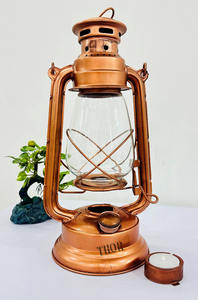 Applique murale en cuivre durable Lanterne à bougie suspendue Décoration de fête de Noël en plein air avec cadeau de bureau Matériau métallique Utilisation domestique - Product Image 5