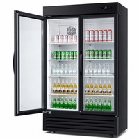 Vitrines de réfrigérateur de marque à faible de réfrigérateur transparents spacieux pour le magasin de franchise de boissons
