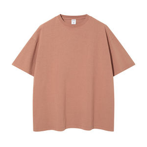 T-shirts pour hommes de qualité supérieure, nouveau design, poids lourd, logo personnalisé imprimé, unisexe, 100% coton, streetwear, luxe, surdimensionné, uni - Product Image 1