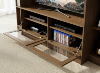Meuble TV mural Premium Essence, design contemporain, en aggloméré MDF, pour téléviseurs 55-59 pouces, mobilier de maison, salon, appartement, hôtel