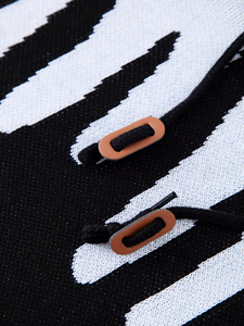 Sweat à capuche tricoté décontracté à la mode pour hommes Street Trend Knitted Hoodie Men Pullover Knitted Sweater Color Blocking Casual Fashionable - Product Image 5