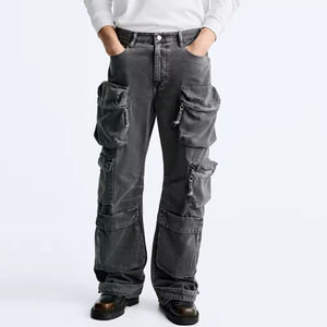 Jeans Cargo pour Hommes, Style Moderne 2025, Meilleures Ventes, Poids Moyen, Formelle, Respirante, Droite, Été, Fabriquée au Pakistan, Séchage Rapide - Product Image 6