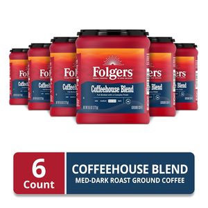 Café Molido Folgers Coffeehouse Blend, Tueste Medio Oscuro, 9.6 Onzas (Paquete de 6) - Product Image 3