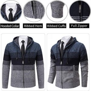 <b>Cardigan</b> Men's Pure Cotton for Jacket <b>Spring</b> Autumn Sweater with Full Zipper Casual Fashion Style 100% Woven Fabric - Product Image 4