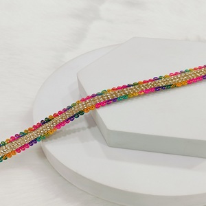 Luxury Jharkhand Diamond Lace <b>Fabric</b> for Bridal Dresses Sarees Lehengas Wedding Dupattas Party Wear Outfits Handmade Border - Product Image 3