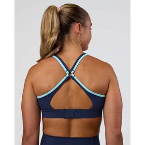 Sujetador Deportivo Distinction 2.0 - Ropa Deportiva Acolchada Sin Costuras para Tallas Grandes, Suave y Ligera, Estampado en Azul Marino-Báltico - Product Image 6