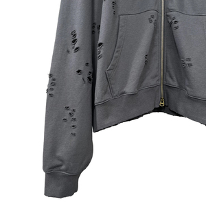 เสื้อกันหนาวมีฮู้ดสำหรับผู้ชายผ้าคอตตอนโพลีเอสเตอร์ระบายอากาศได้ดีความสบายกลางแจ้งแบบย้อนยุคออกแบบได้ตามต้องการ - Product Image 4