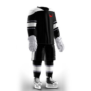 Uniforme de hockey sur glace sur mesure confortable, en stock, 100 % polyester, fabriqué par Burhan Sports - Product Image 3