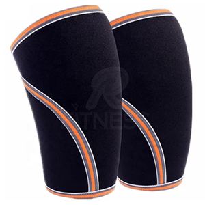 Rodilleras de neopreno transpirables unisex, mangas largas de soporte para levantamiento de pesas y culturismo, con diseño de panal de abeja para protección contra impactos. - Product Image 2